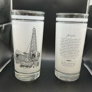 Texas 150th Anniversary Commemorative glasses